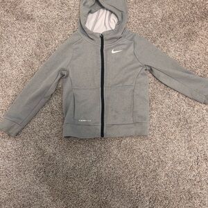 Nike Gray Therma Fir Full-Zip Hoodie
